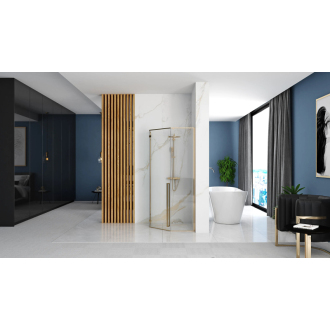 Rea Diamond sprchovací kút 90x90, zlatá REA-K6616