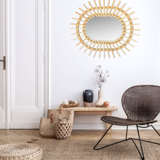 Nástenné zrcadlo Boho 57CM QDJ5749