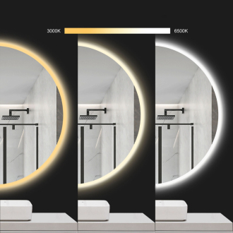 REA Zrkadlo LED 50cm HOM-02820