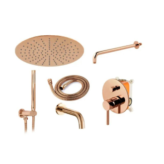 Rea Lungo podomietková kúpeľňová sada + box, rose gold REA-P6610