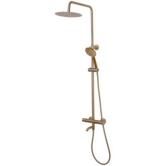 Rea Lungo sprchový set s termostatom, brúsené zlato REA-P6604
