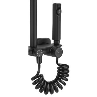 Rea Helix sprchový set, čierna REA-P6618