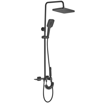Rea Helix sprchový set, čierna REA-P6618