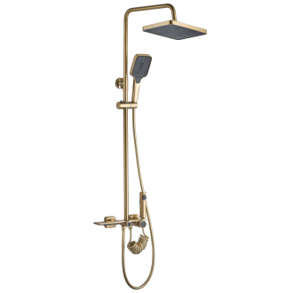 Rea Helix sprchový set, brúsené zlato REA-P6621