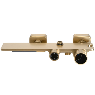 Rea Helix sprchový set, brúsené zlato REA-P6621