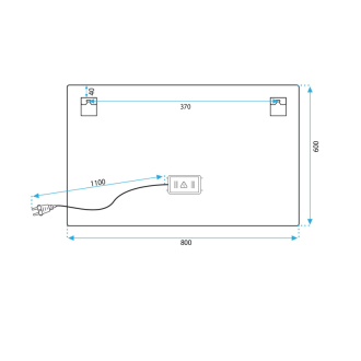 REA Zrkadlo LED 80x60cm P10407 HOM-02829