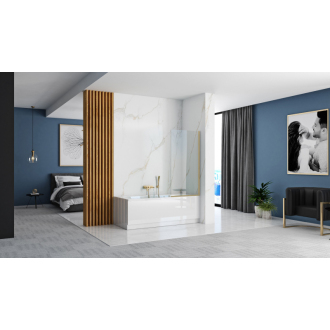 REA Elegant Paravan vanový 80, brúsená zlatá REA-W6601