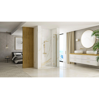 Sprchové Dvere Rea Hugo 90 Gold Brush + Profil