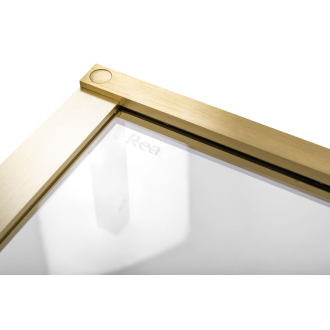 Sprchové Dvere Rea Hugo 90 Gold Brush + Profil