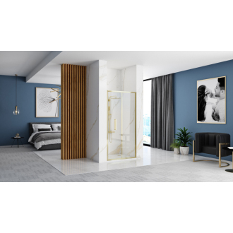 REA Rapid Fold 80 sprchové dvere, zlatá REA-K4128