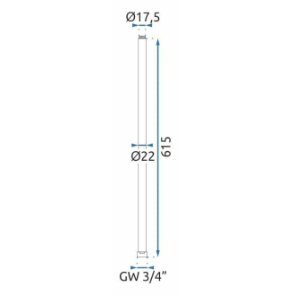REA Predĺženie pre vaňovú/sprchovú súpravu 60cm, brúsená zlatá REA-K6652