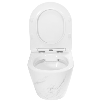 WC misa bez splachovacieho okruhu Rea Carlos Nature Marble