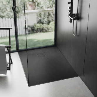 REA Sprchová vanička Magnum Black 120x80 REA-K3331