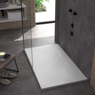 REA Bazalt sprchová vanička Long White 80x120 REA-K3321