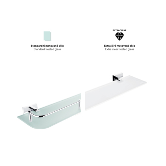 Nimco Keira KE 22091BX-50-26 Polica s ohrádkou, 50 cm chróm