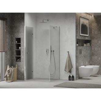 Mexen Lima skladací sprchovací kút 85 x 70 cm, transparentný, chróm - 856-085-070-01-00
