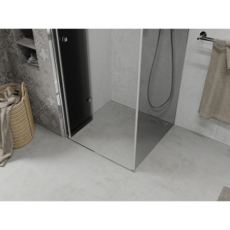 Mexen Lima skladací sprchovací kút 90 x 90 cm, grafit, chróm - 856-090-090-01-40