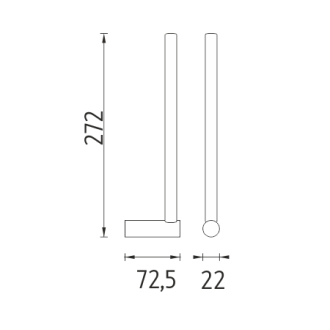 Nimco Bormo BR 11055S-26 Držiak na toaletný papier chróm