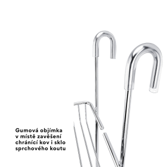 Nimco Trend TR 02-26 Závesná polica dvojposchodová chróm
