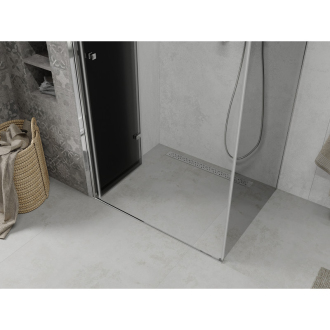 Mexen Lima skladací sprchovací kút 100 x 110 cm, grafit, chróm - 856-100-110-01-40