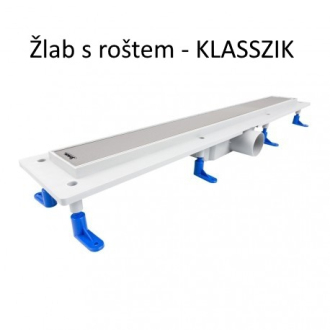 STANDARDline - odtokový žľab s roštom MEDIUM, dĺžka 400 mm OLPZLABST39