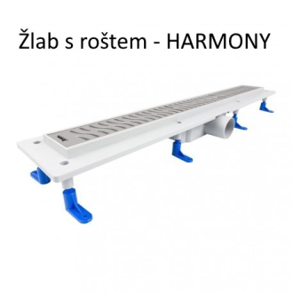 STANDARDline - odtokový žľab s roštom MEDIUM, dĺžka 400 mm OLPZLABST39