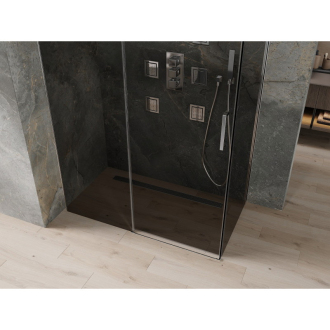 Mexen Omega výsuvná sprchová kabína 140 x 80 cm, grafit, chróm - 825-140-080-01-40
