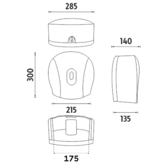 Nimco HP 9555J-04 Zásobník na toaletný papier