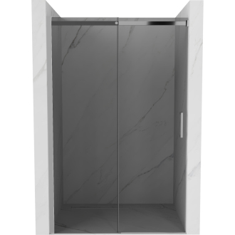 MEXEN OMEGA sprchové dvere 110x190 cm 8 mm chróm-dymové 825-110-000-01-40
