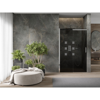 MEXEN OMEGA sprchové dvere 120x190 cm 8 mm chróm-dymové 825-120-000-01-40
