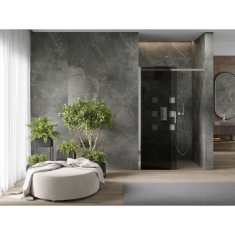 MEXEN OMEGA sprchové dvere 120x190 cm 8 mm chróm-dymové 825-120-000-01-40