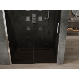 MEXEN OMEGA sprchové dvere 120x190 cm 8 mm chróm-dymové 825-120-000-01-40