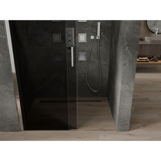 MEXEN OMEGA sprchové dvere 120x190 cm 8 mm chróm-dymové 825-120-000-01-40