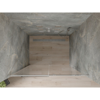 MEXEN OMEGA sprchové dvere 140x190 cm 8 mm chróm-číre 825-140-000-01-00