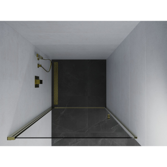MEXEN PRETORIA sprchové dvere 70x190 cm 6mm, zlatá-číre 852-070-000-50-00