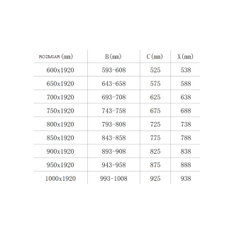 MEXEN PRETORIA sprchové dvere 80x190 cm 6mm, chróm-číre 852-080-000-01-00
