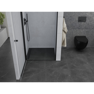 MEXEN PRETORIA sprchové dvere 90x190 cm 6mm, čierna-číre 852-090-000-70-00