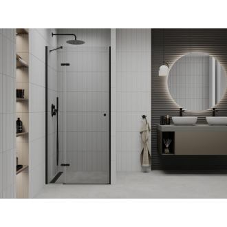 MEXEN ROMA sprchové dvere 70x190 cm 6mm, čierna-číre 854-070-000-70-00