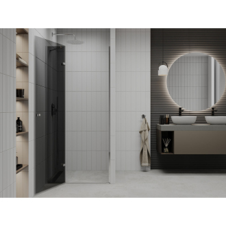 MEXEN ROMA sprchové dvere 90x190 cm 6mm, chróm-dymové 854-090-000-01-40
