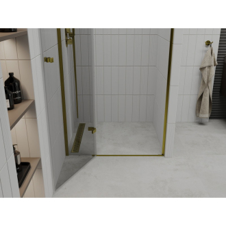 MEXEN ROMA sprchové dvere 120x190 cm 6mm, zlatá-číre 854-120-000-50-00