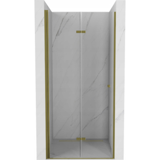 MEXEN LIMA sprchové dvere zalamovacie 90x190 cm 6mm, zlatá-číre 856-090-000-50-00