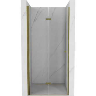 MEXEN LIMA sprchové dvere zalamovacie 100x190 cm 6mm, zlatá-číre 856-100-000-50-00