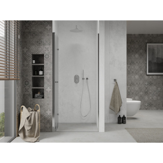 MEXEN LIMA sprchové dvere zalamovacie 120x190 cm 6mm, chróm-číre 856-120-000-01-00