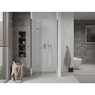MEXEN LIMA sprchové dvere zalamovacie 120x190 cm 6mm, chróm-číre 856-120-000-01-00
