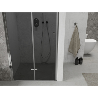 MEXEN LIMA sprchové dvere zalamovacie 120x190 cm 6mm, chróm-dymové 856-120-000-01-40