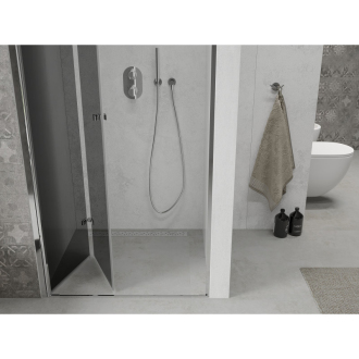 MEXEN LIMA sprchové dvere zalamovacie 120x190 cm 6mm, chróm-dymové 856-120-000-01-40