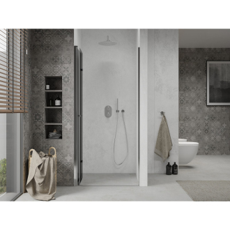 MEXEN LIMA sprchové dvere zalamovacie 120x190 cm 6mm, chróm-dymové 856-120-000-01-40