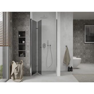 MEXEN LIMA sprchové dvere zalamovacie 120x190 cm 6mm, chróm-dymové 856-120-000-01-40