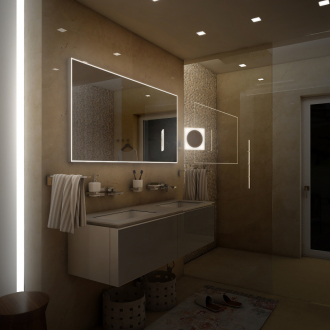 Nimco Séria 13000 ZP 13006 LED zrkadlo 1200x700 rám hliníkový