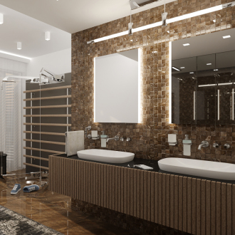 Nimco Séria 11000 ZP 11000 LED zrkadlo 400x600 rám hliníkový